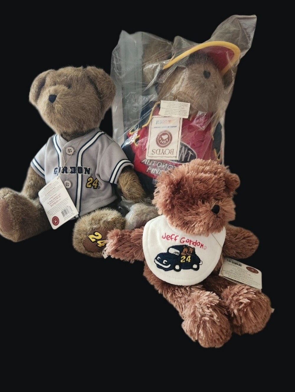 NWT Set of 2 Boyd's Bears Jeff Gordon Boyd's Racing Family Bears.